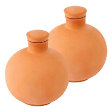 Dispositivo di Irrigazione Automatico da 1000ml per Vegetazione Interna Ed Esterna con Vaso In Argilla Rossa, Sistema di Irrigazione Continua
