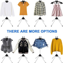 2pcs Adjustable T Shirt Display Adult for Vendors, 32-63 Inch T Shirt Display Stand, Portable Hanging Clothes Display
