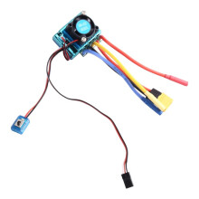 60A Brushless ESC Speed Controller with XT60 Plug 4.0mm Banana Connector for 2847/540/3650 RC Car Boat Motor 2-3S