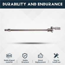 Adjustable Stainless Steel Pressure Washer Wand Extension Lance Angled Spray Nozzle for AC Cleaning Car Wash Long