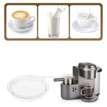 Milk Frother Lid Cover Seal for K-Café, Replacement Lid for Coffee Machine, 2-Piece Set