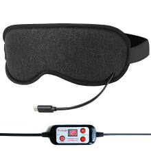 USB Heated Eye Mask for Dry Eyes, Far Infrared Heat Therapy with 3 Temperature Levels and Auto Shutoff