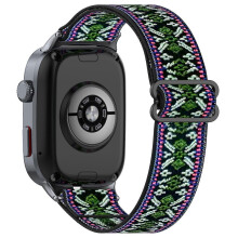 (Green Purple, Multicolor) For Huawei Watch D2 Watch Band Nylon Braided Elastic Slide-Lock Clasp Breathable Strap