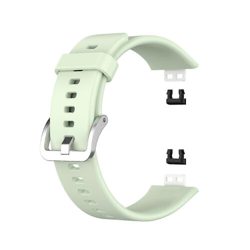 (Light Green, Multicolor) Soft Silicone Watch Strap for Huawei Watch Fit - Dark Blue