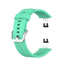 (Green, Multicolor) Soft Silicone Watch Strap for Huawei Watch Fit - Dark Blue