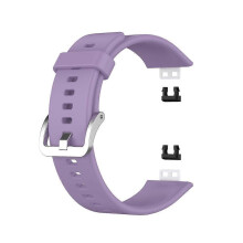 (Light Purple, Multicolor) Soft Silicone Watch Strap for Huawei Watch Fit - Dark Blue