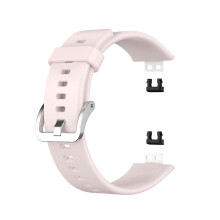(Light Pink, Multicolor) Soft Silicone Watch Strap for Huawei Watch Fit - Dark Blue
