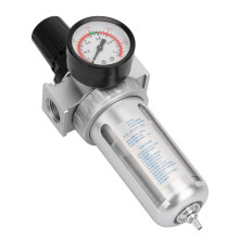 BSP 1/2 Inch Filter Regulator Air Compressor Moisture Separator Filter Regulator with Mounting Connection Pressure Regulator for Air Compressors