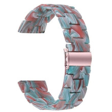 (Red) Compatible For Garmin Vivoactive 4 Replacement Watch Strap 22mm Waterproof Resin Watch Band