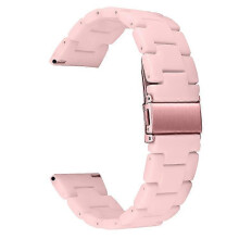 (Pink) Compatible For Garmin Vivoactive 4 Replacement Watch Strap 22mm Waterproof Resin Watch Band