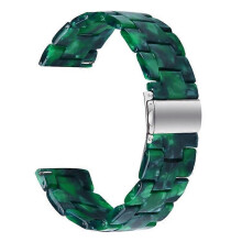 (DarkGreen) Compatible For Garmin Vivoactive 4 Replacement Watch Strap 22mm Waterproof Resin Watch Band