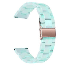 (Green) Compatible For Garmin Vivoactive 4 Replacement Watch Strap 22mm Waterproof Resin Watch Band