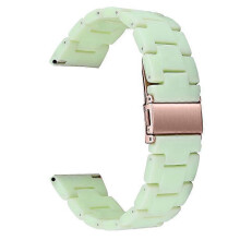 (Green) Compatible For Garmin Vivoactive 4 Replacement Watch Strap 22mm Waterproof Resin Watch Band