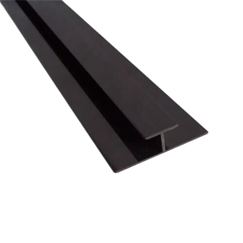 NES Home Cladding H Joint Trim 2400mm x 10mm - Black