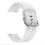 (White) 20MM Silicone Solid Color Watch Strap Compatible For Polar Ignite, etc. 1