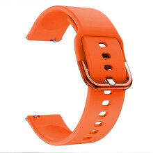 (Orange) 20MM Silicone Solid Color Watch Strap Compatible For Polar Ignite, etc.