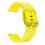 (Yellow) 20MM Silicone Solid Color Watch Strap Compatible For Polar Ignite, etc. 1