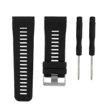 Garmin Vivoactive HR Silica Gel Watch Band Replacement - Black Strap for Wristwatch
