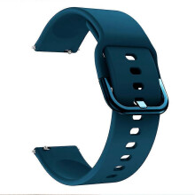 (Green) 20MM Silicone Solid Color Watch Strap Compatible For Polar Ignite, etc.
