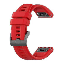 (Red) QuickFit 22 26mm Strap for Garmin Epix Gen 2 Fenix 7 7X 6X Pro 5 Plus Watch Band