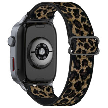 (Leopard Print, Multicolor) For Huawei Watch D2 Watch Band Nylon Braided Elastic Slide-Lock Clasp Breathable Strap