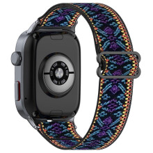 (Blue Purple, Multicolor) For Huawei Watch D2 Watch Band Nylon Braided Elastic Slide-Lock Clasp Breathable Strap
