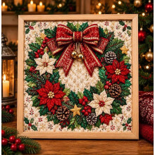 Weihnachtliches Stoffmalset zum Selbermachen, Bastelmaterial, lustiges DIY-Set für weihnachtliche Heimdekoration