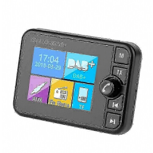 DAB+ Digitalradioempfänger für Auto mit Bluetooth MP3 FM-Transmitter und Antennenadapter