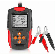 Accutester voor auto's en motoren, 12V en 24V. Accusysteemanalysator, 3Ah-200Ah. Laadtesttools voor auto's, vrachtwagens, motoren, SUV's en boten.