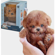 Il mio cucciolo robot realistico, cucciolo robot che si comporta come un vero cane, simpatico cane robot morbido che cammina e abbaia (marrone)