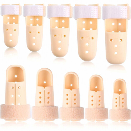 10 pezzi Stecca per dita Martello Supporto per dita Stecca per dita Tutore per dita in plastica