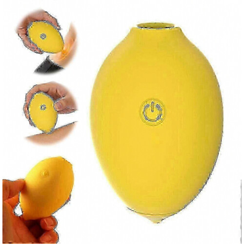 Ultra Quiet Waterproof Handheld Massager, Lemon Shaped, with 12 Adjustable Intensity Modes