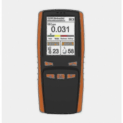 O3 ozonmeter, ozonanalysator, luchtdetector, intelligente sensor, ozonteller, luchtkwaliteitsmonitor.
