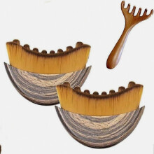 Lymphatic Contour Facial Brush, Lymphatic Drainage Massager, Portable Dry Brushing Face Brush with Six Claw Meridian Massage Co