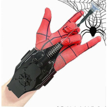 USB Rechargeable Web Shooters Spider Silk Launcher Gloves for Kids Super Hero Cosplay Wrist Toy Bracers Accessories
