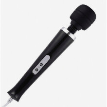 Krachtige, handzame elektrische rugmassager met 10 pulsstanden, sterke vibratiemassage voor sportherstel, spierpijn en lichaamspijn (zwart)