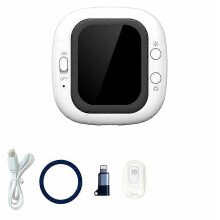 Monitor magnético para cámara trasera de teléfono con control remoto, mini soporte con cable para cámara trasera de teléfono para vlogs.