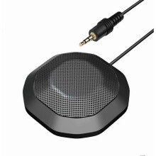 3.5mm Omnidirectional Conference Microphone with 360 Pickup, Plug and Play for PC Laptop