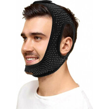 Anti-snurk kinband voor CPAP-gebruikers, verstelbaar en ademend om de mond gesloten te houden.
