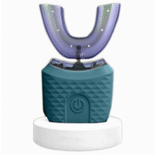 Cepillo de dientes eléctrico ultrasónico, cepillo de dientes automático sónico en forma de U, limpieza dental completa de 360