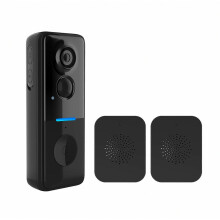 Easy Illation HD-Video-Türklingelkamera mit kabelloser Fernbedienung, wasserdicht, 2,4-GHz-WLAN und Gegensprechfunktion