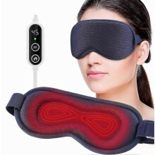 Verwarmd elektrisch oogmassagemasker - Draadloos, verlicht oogirritatie, donkere kringen, droge ogen en vermoeidheid.