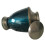 Handcrafted Teal Blue Brass Cremation Urn 6