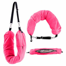 Cuscino da viaggio imbottibile con vestiti, federa per cuscino da collo, borsa per riporre il cuscino da viaggio, fodera per cuscino da collo