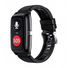 4G SOS slimme armband voor senioren met GPS-info, push-functie, hartslagmeting en ingebouwd horloge.