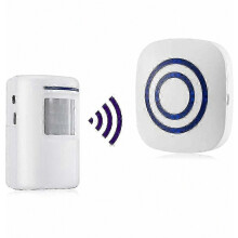 Draadloze PIR-bewegingsmelder met alarmfunctie, 38 beltonen en infraroodsensor.