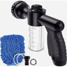 Spruzzatore di schiuma, pistola ad acqua per giardino per innaffiare piante, lavare auto e fare la doccia agli animali domestici