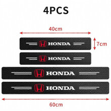 4 ks nálepiek na prahy dverí auta, uhlíkové vlákno, kompatibilné s Honda Accord CRV xRV Civic, vhodné pre auto