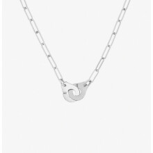 Ketting met handboeien van roestvrij staal, zilveren choker, cadeau voor vrouwen