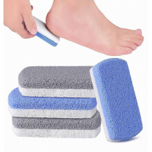 Paquete de 4 piedras pómez de vidrio para pies, removedor de callos y exfoliante para pies y pedicura.